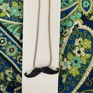 Betsey Johnson Mustache Necklace